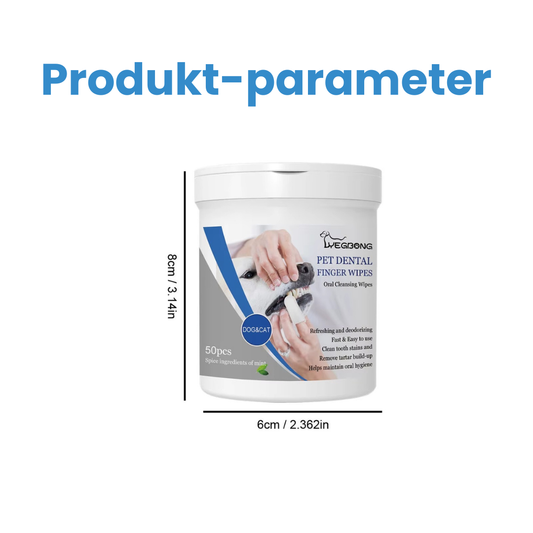 PET DENTAL FINGER WIPES™- Zahnreinigungstücher für Haustiere